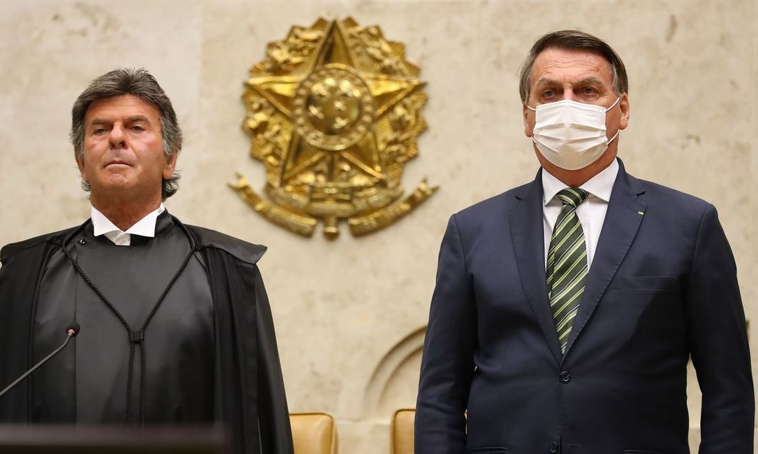 Luiz Fux e Jair Bolsonaro