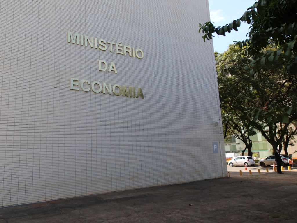 Fachada do Ministério da Economia, em Brasília