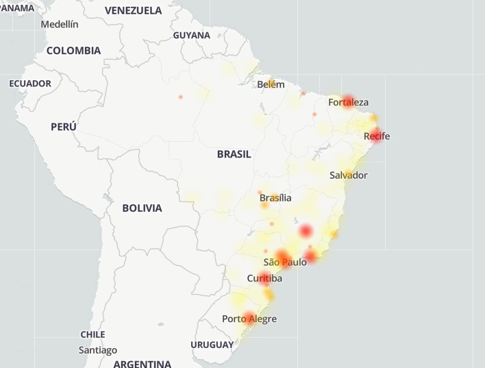 Queda no Twitter