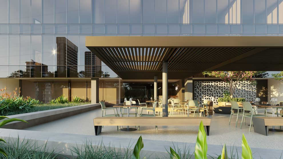 O prédio corporativa será bem exclusivo com 14 pavimentos e 84 salas