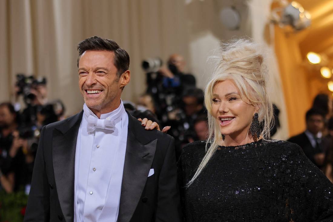 Hugh Jackman e sua esposa no Met Gala deste ano