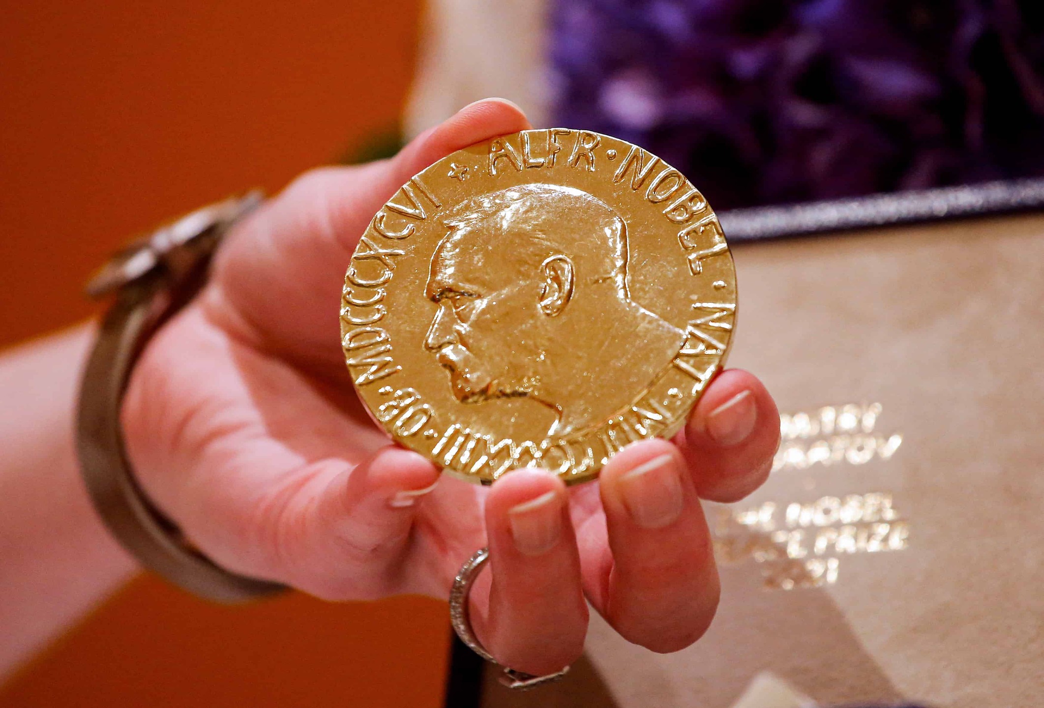 Medalha do Nobel do jornalista russo Dmitri Muratov