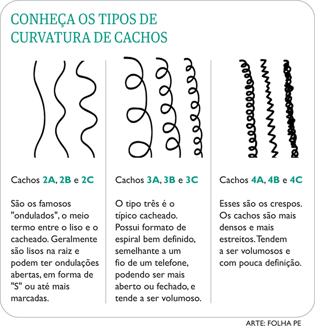 Conheça os tipos de curvatura dos cachos