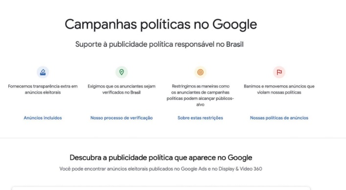 Campanhas políticas no Google 