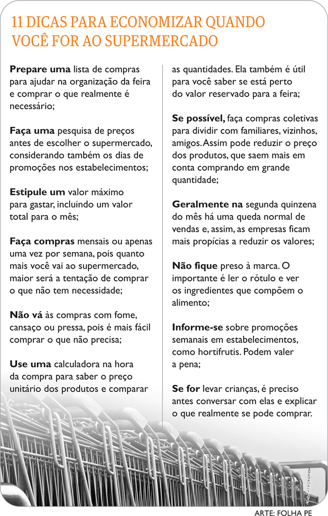  5 dicas para economizar nas compras hoje mesmo