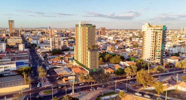 Ibis Styles Petrolina, localizado na orla da cim frente ao Rio São Francisco, com 140 quartos