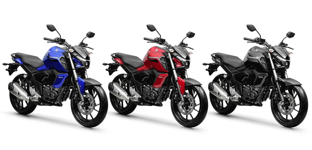 As cores da nova Fazer FZ15, da Yamaha