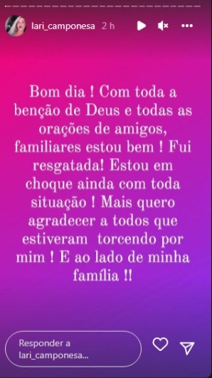 Vereadora usou seu perfil numa rede social para falar sobre o caso