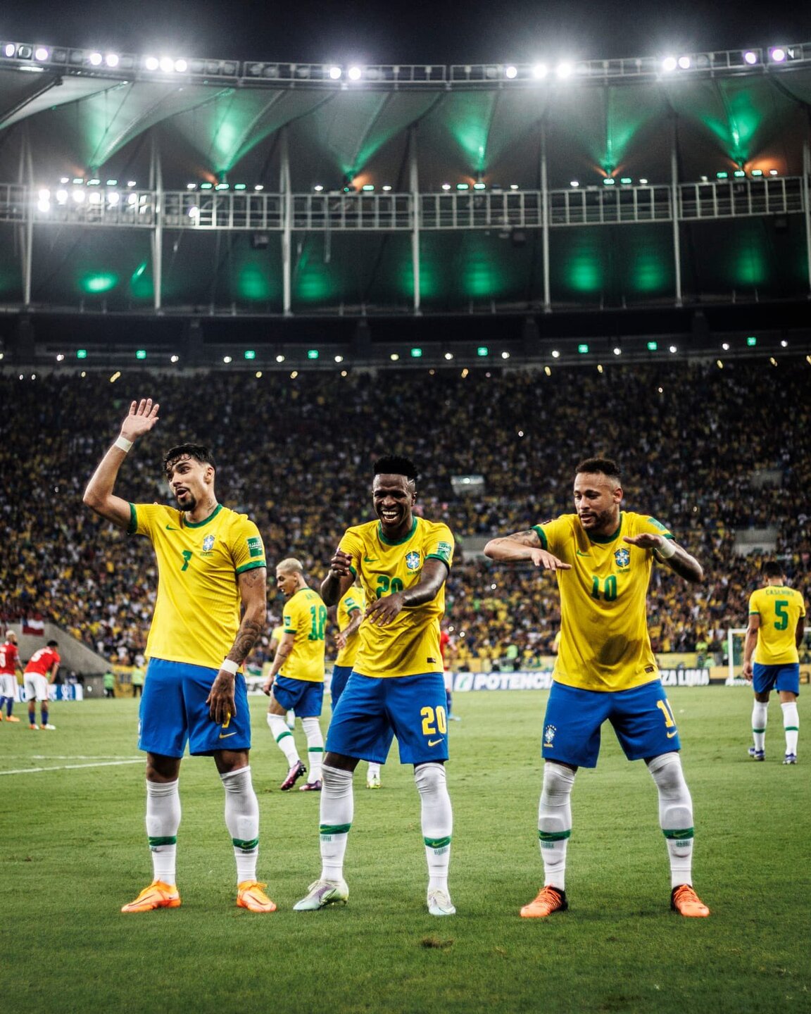 Paquetá, Vini Jr e Neymar pela Seleção Brasileira