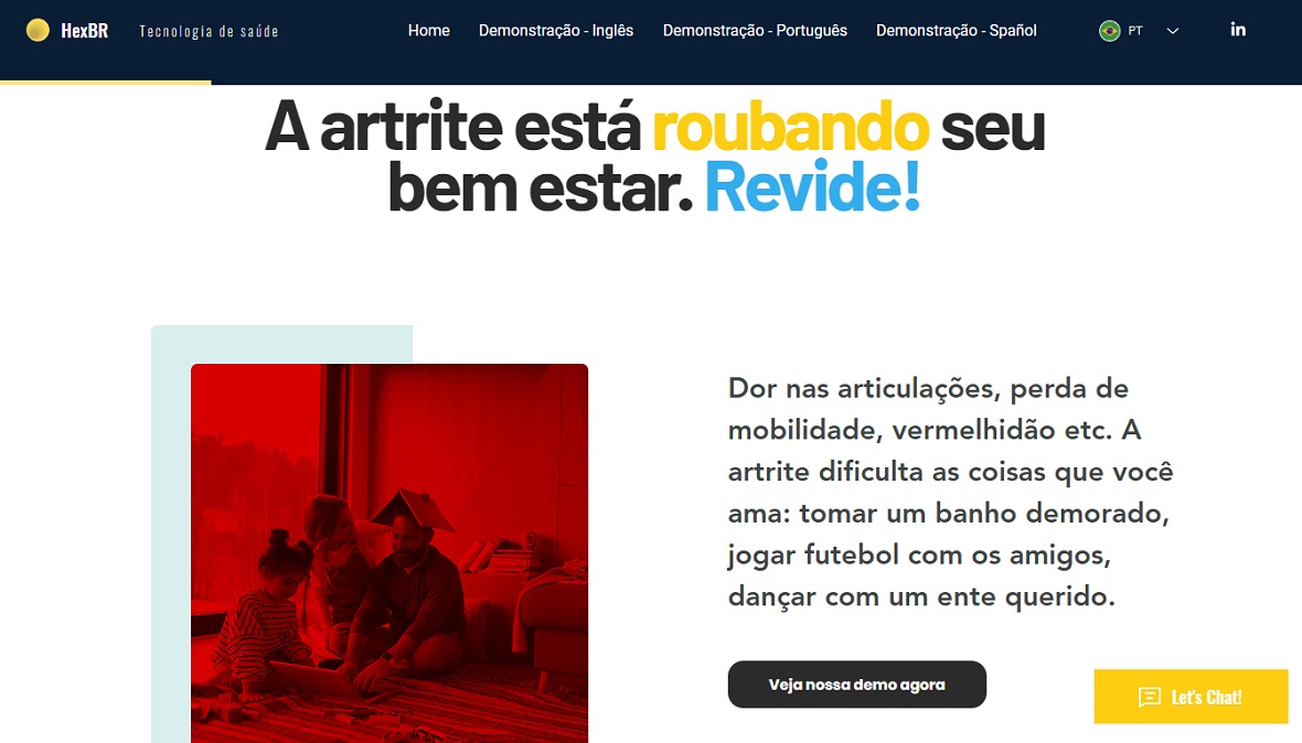 Site HexBR para ajudar no tratamento de pacientes com artrite