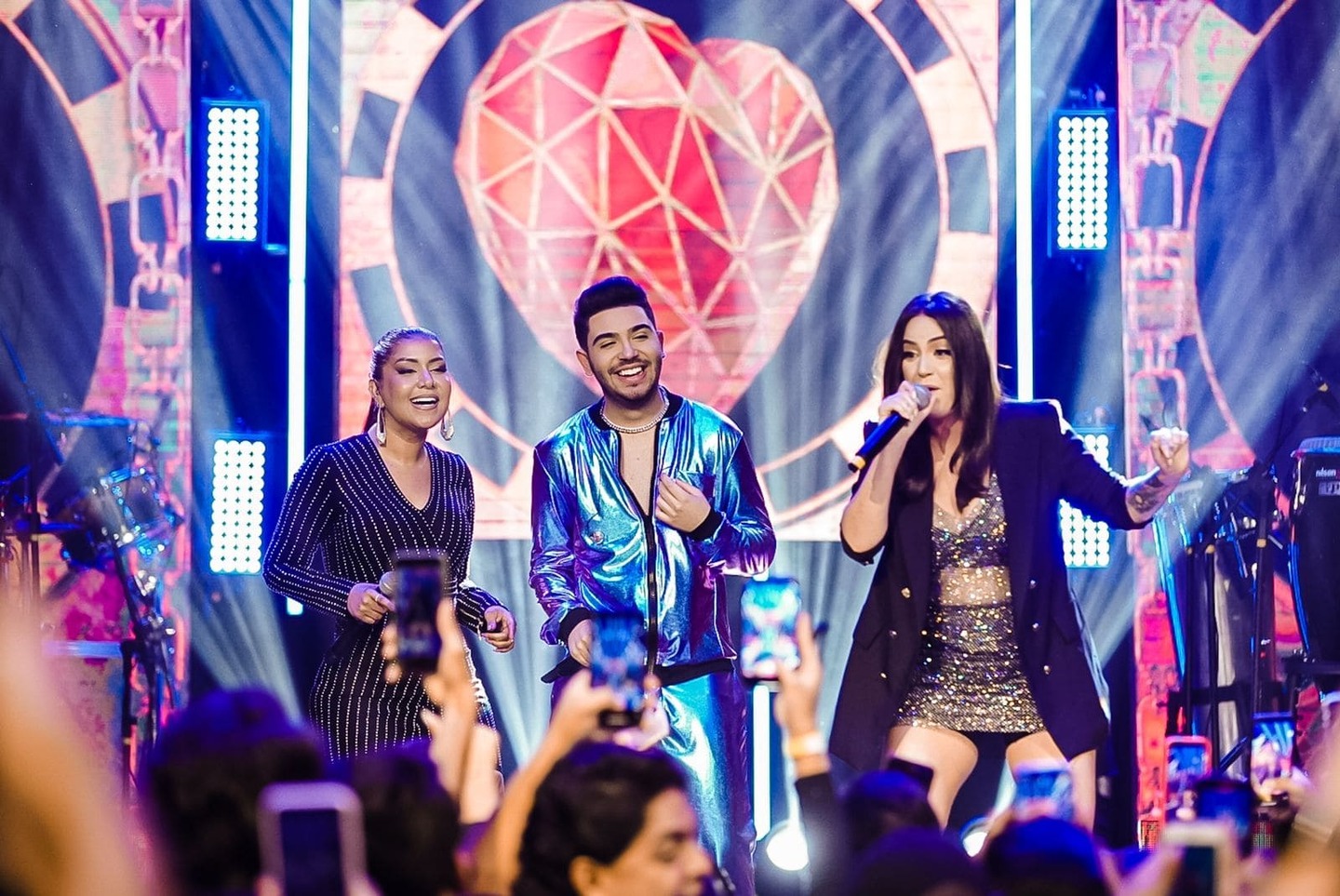 Priscila Senna, Lipe Lucena e Raphaela Santos 