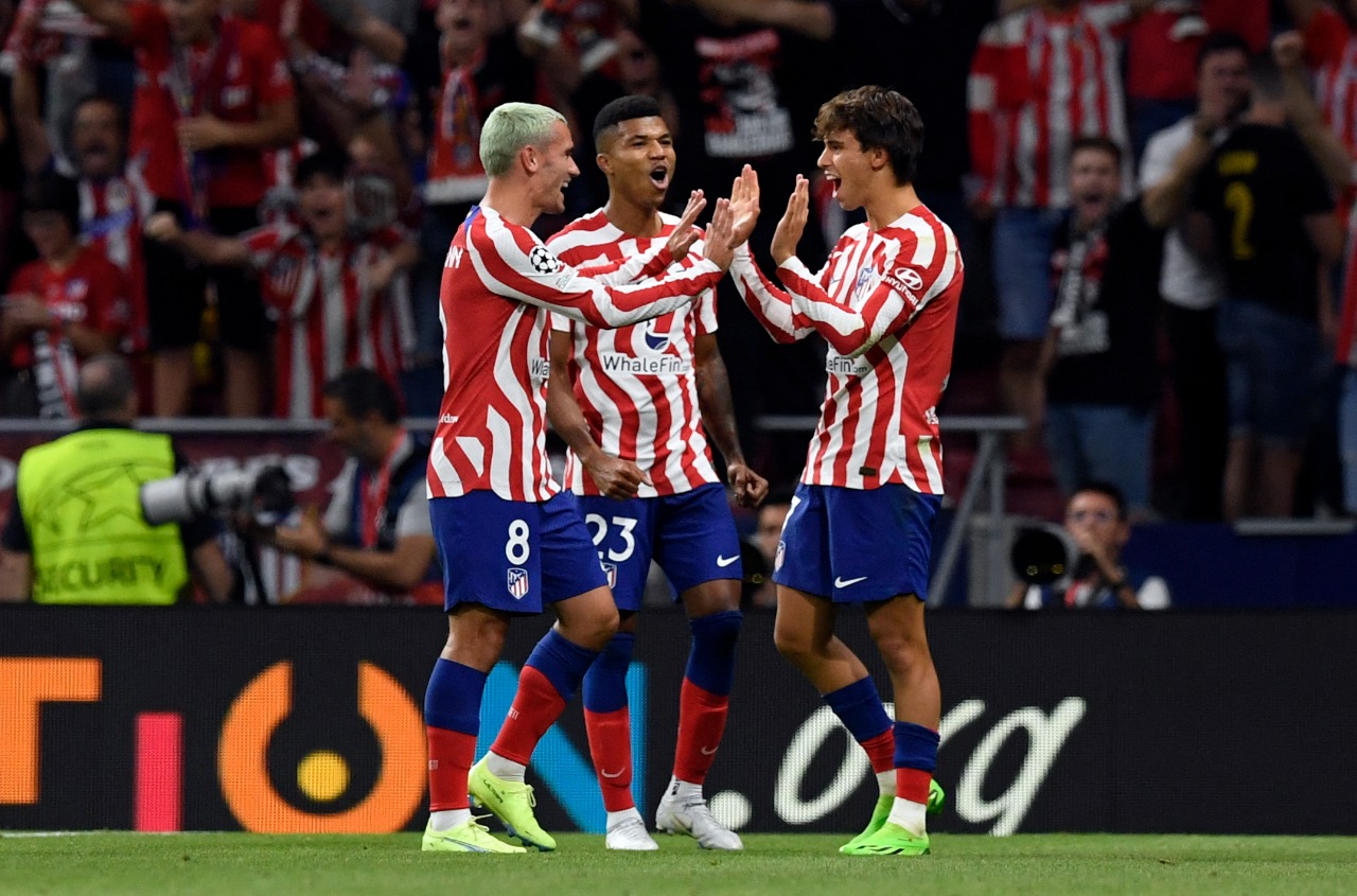 Griezmann foi o autor do gol da vitória do Atlético de Madrid - Foto: OSCAR DEL POZO / AFP