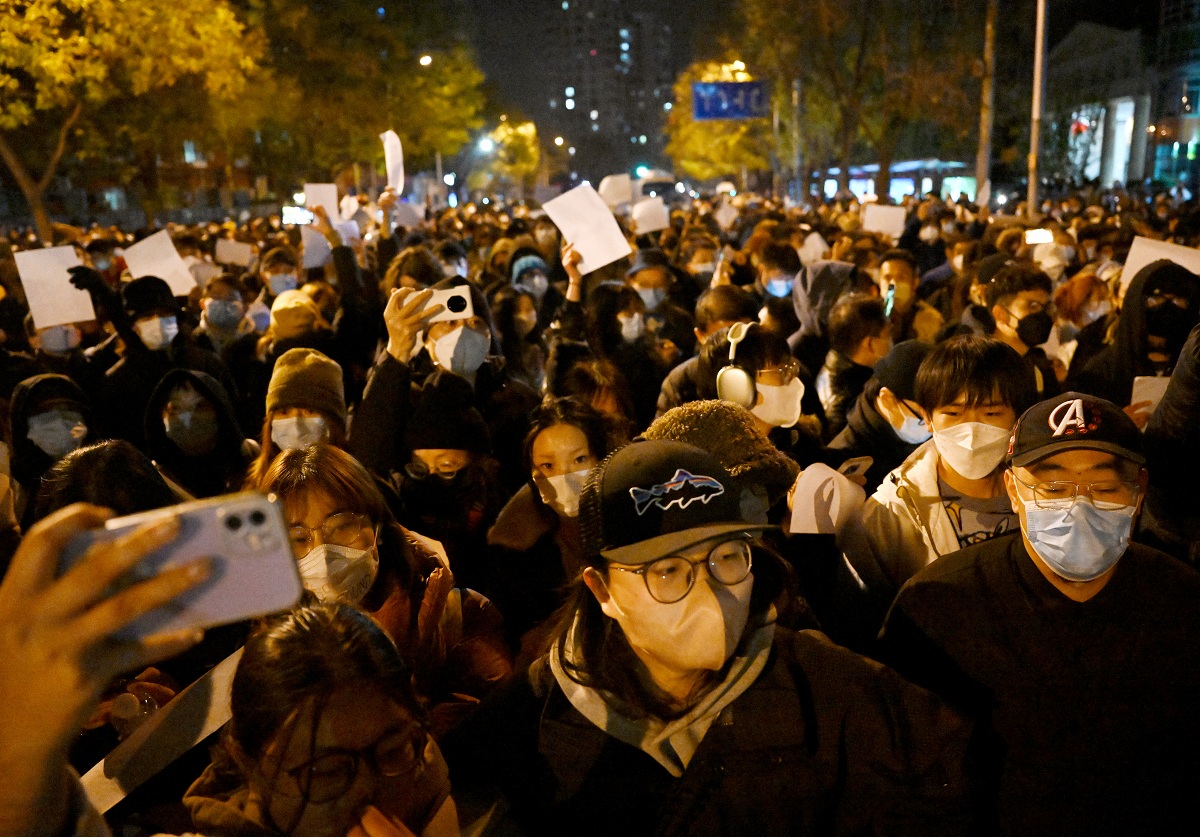 Protestos na China contra restrições da Covid-19