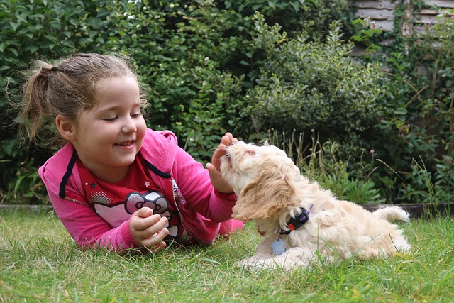 Cãozinho com criança