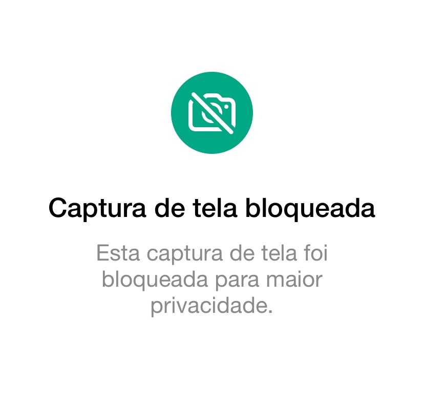 WhatsApp agora bloqueia captura de tela