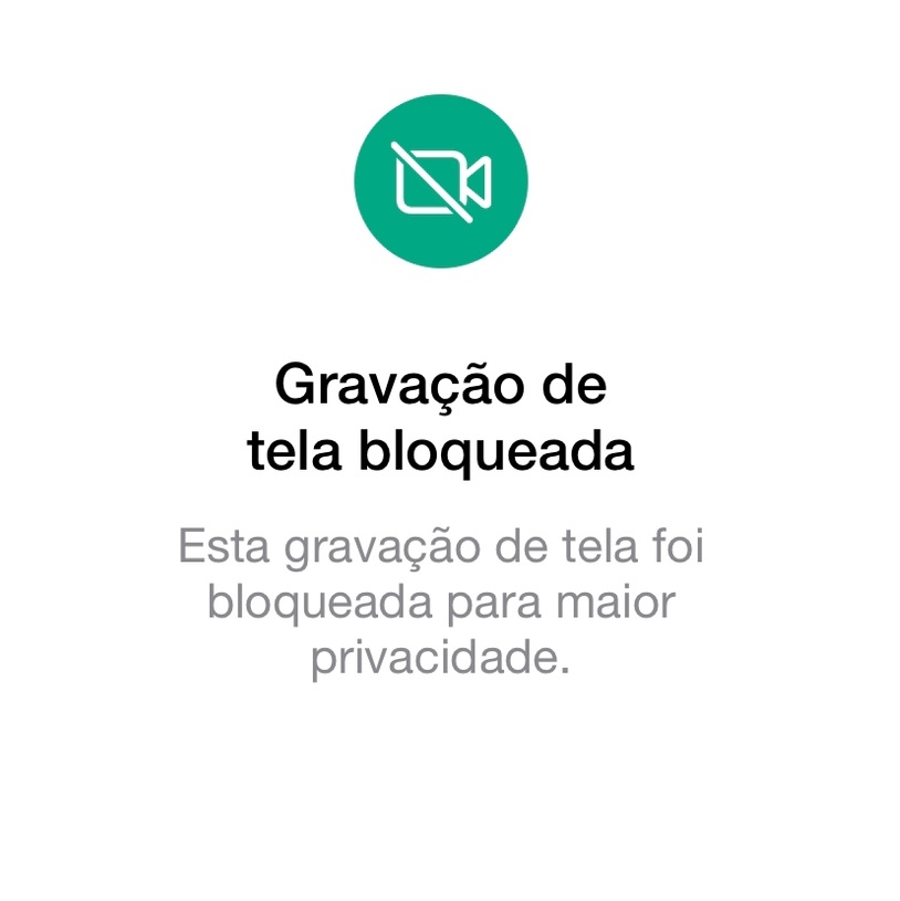 Gravações de tela em mensagens temporárias também são bloqueadas pelo WhatsApp