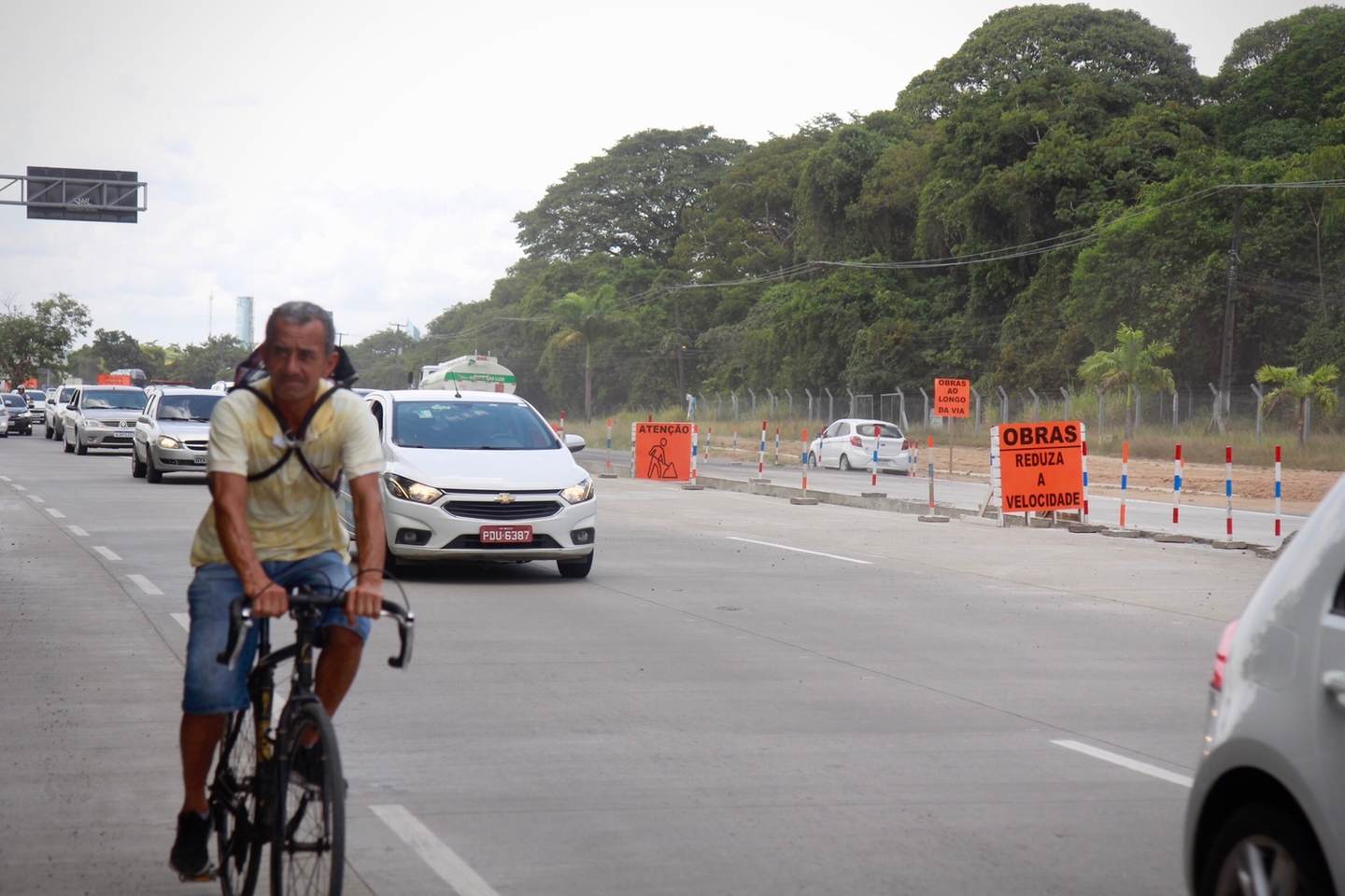 Trecho aberto da obra de triplicação da BR-232, no Recife