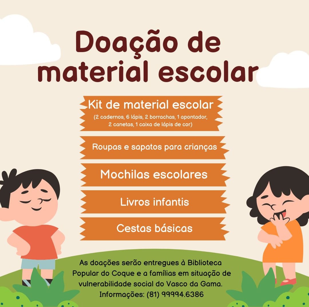 Arrecadação de material escolar