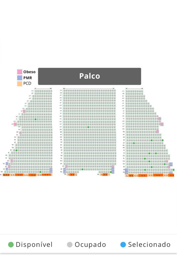 Às 10h08 da manhã desta sexta-feira (3), restavam apenas 15 assentos para a Plateia, no teatro Guararapes