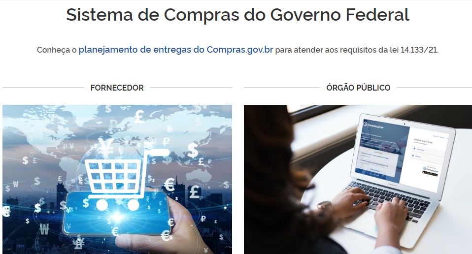 Portal de Compras do governo federal 