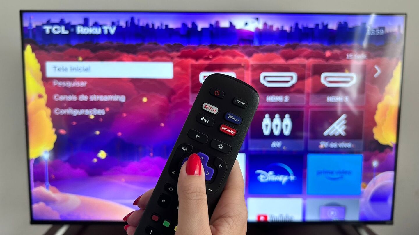 TV TCL com Roku 