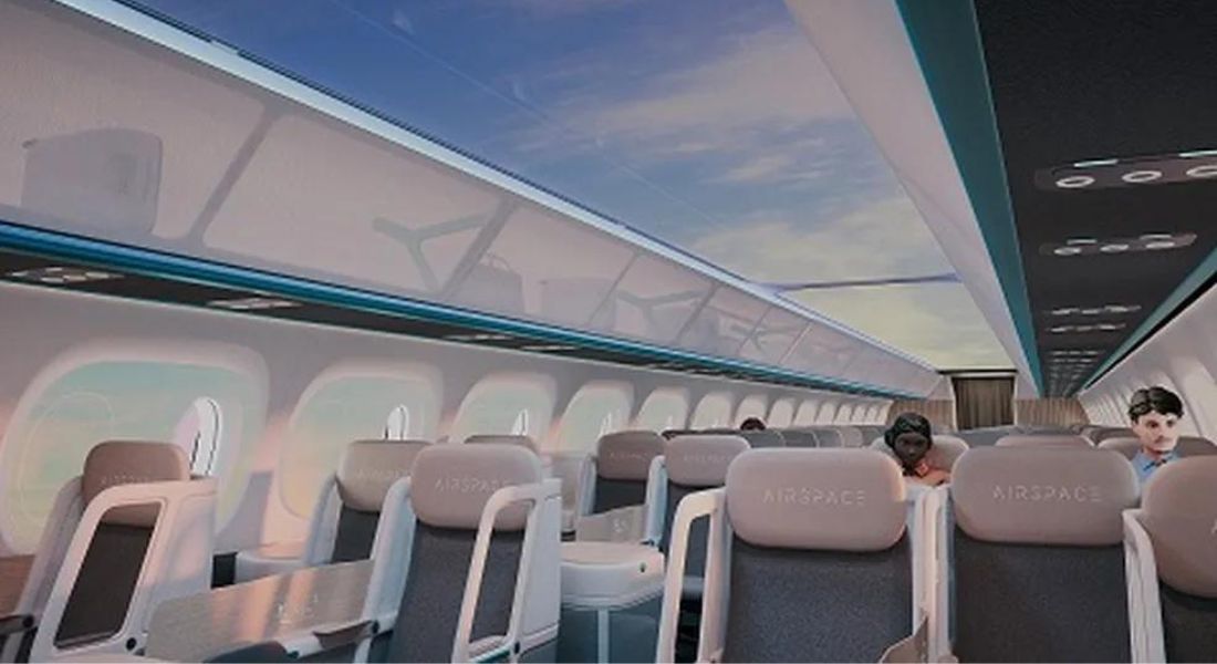 Airbus lança cabine com novo design e teto transparente