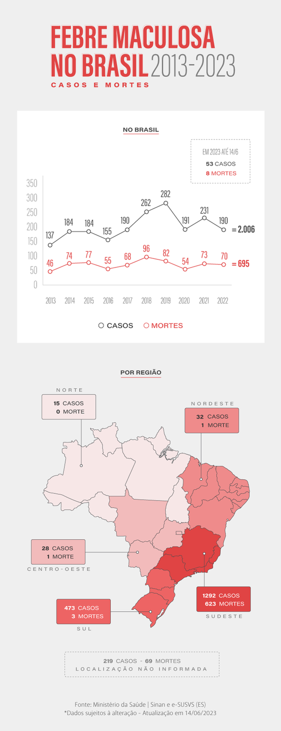 Febre maculosa: casos aumentam em período de seca, veja ações