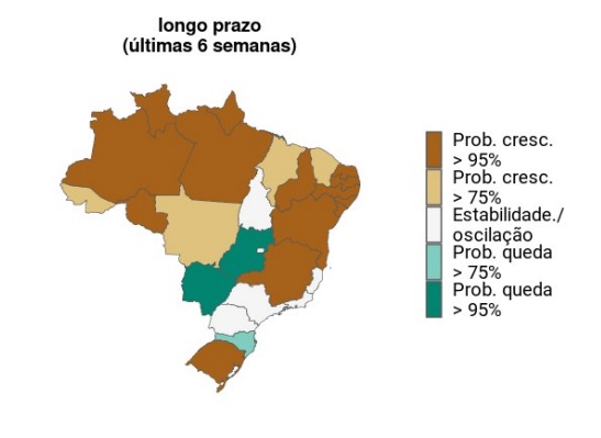 A informação foi divulgada nesta quinta-feira (1º), no Boletim InfoGripe, da Fundação Oswaldo Cruz (Fiocruz)