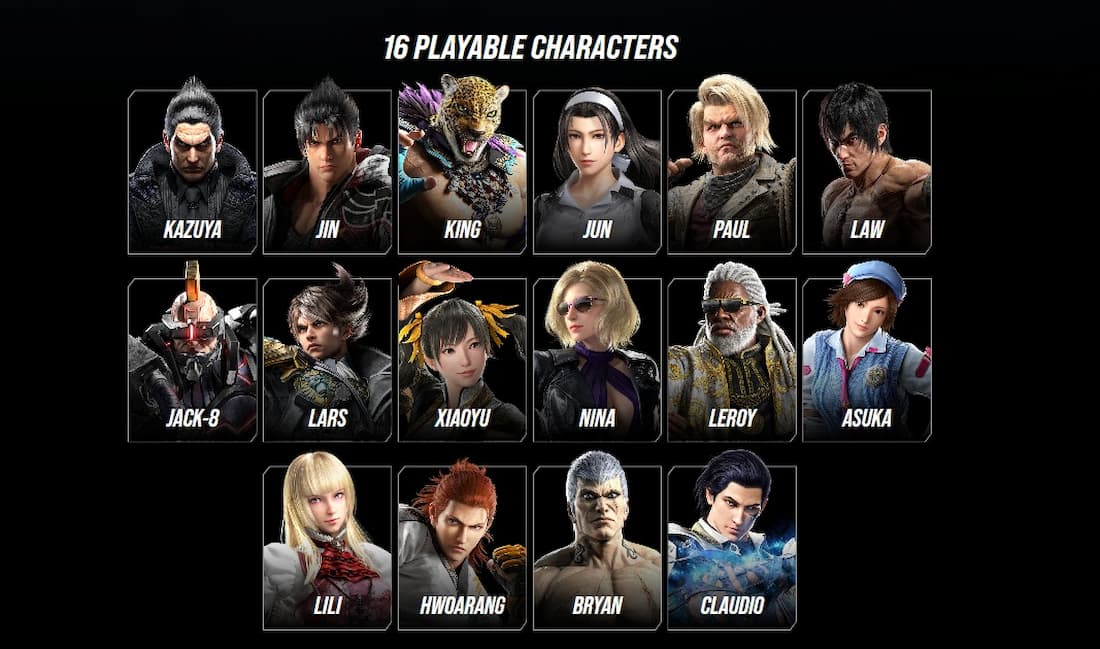 Todas as personagens do TEKKEN 8