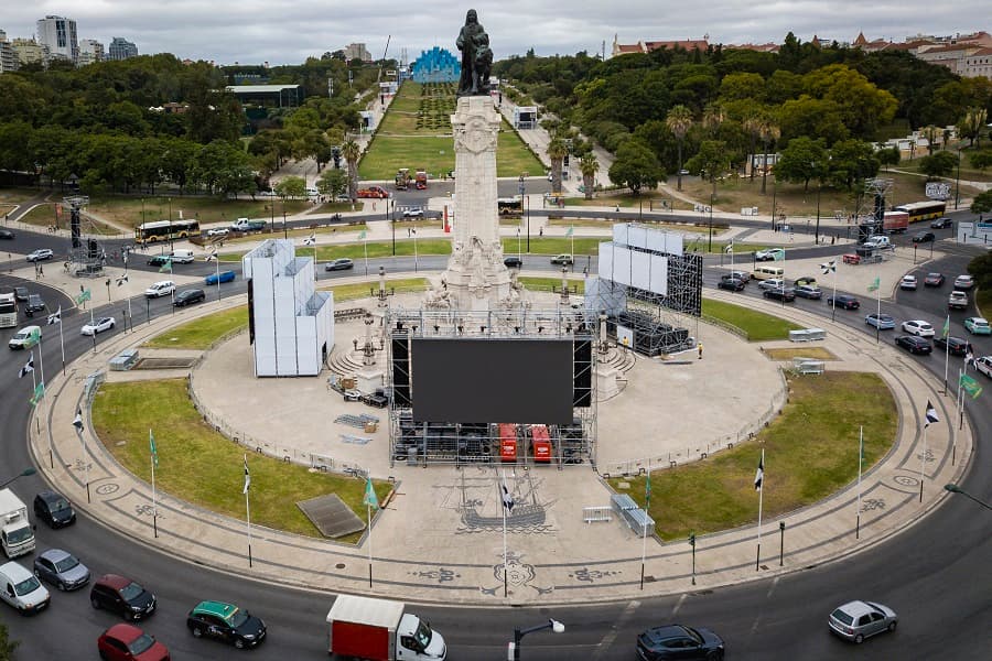 Praça Marquês de Pombal, em Lisboa