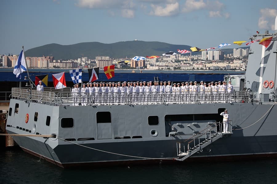 Desfile naval na Rússia