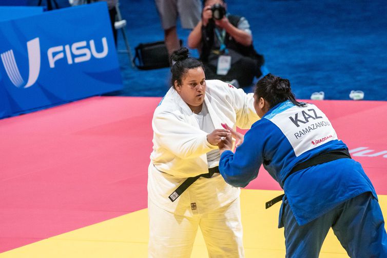 Na luta pela bronze na categoria 78 kg, Agatha Silva levou a melhor sobre a cazaque Akerke Ramazanova e asegurou o primiero pódio do Brasil nos nos Jogos Mundiais Universitários, em Chengdu (China)