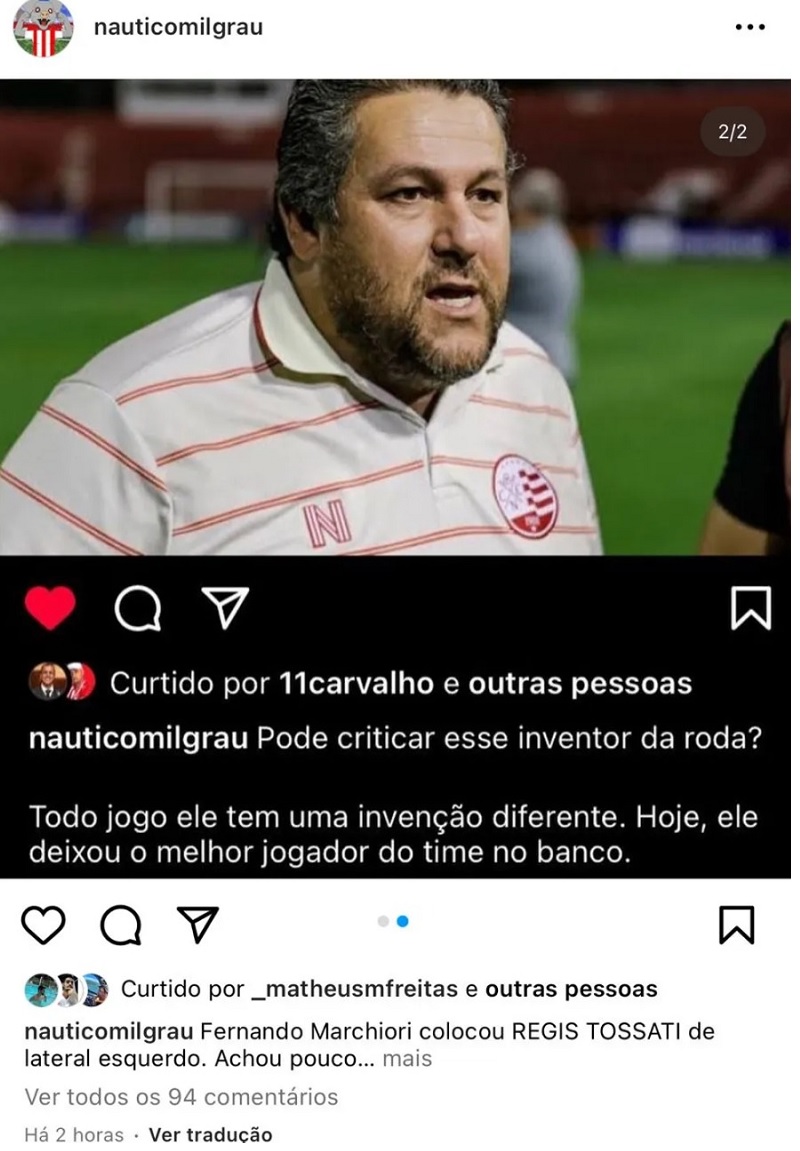 Postagem curtida por Matheus Carvalho