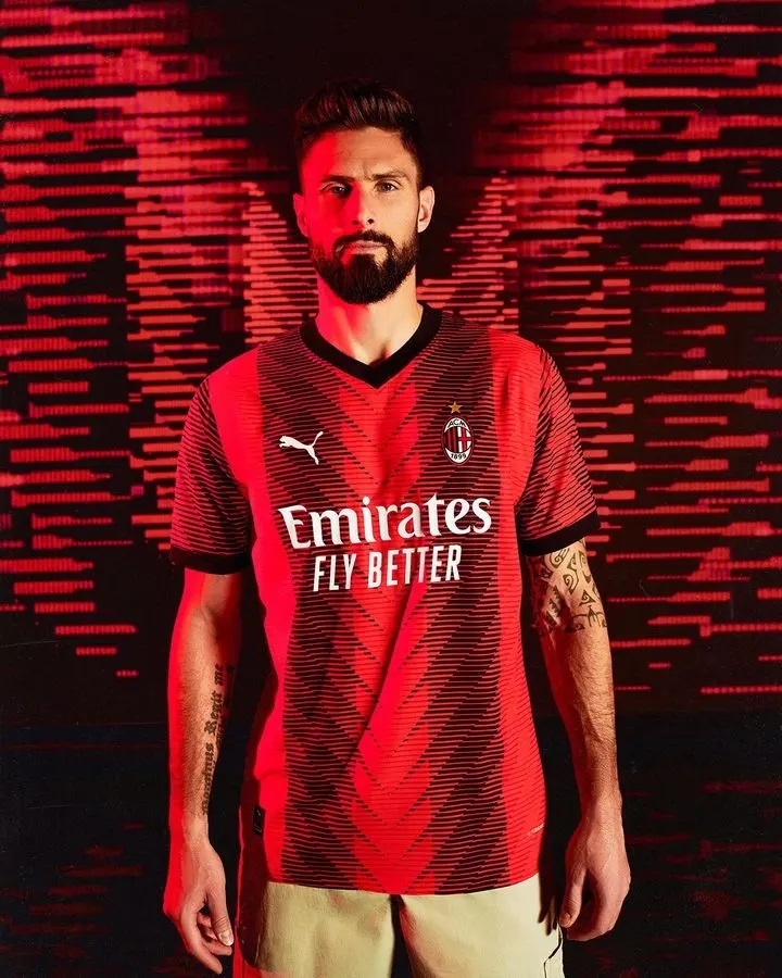 Nova camisa do Milan