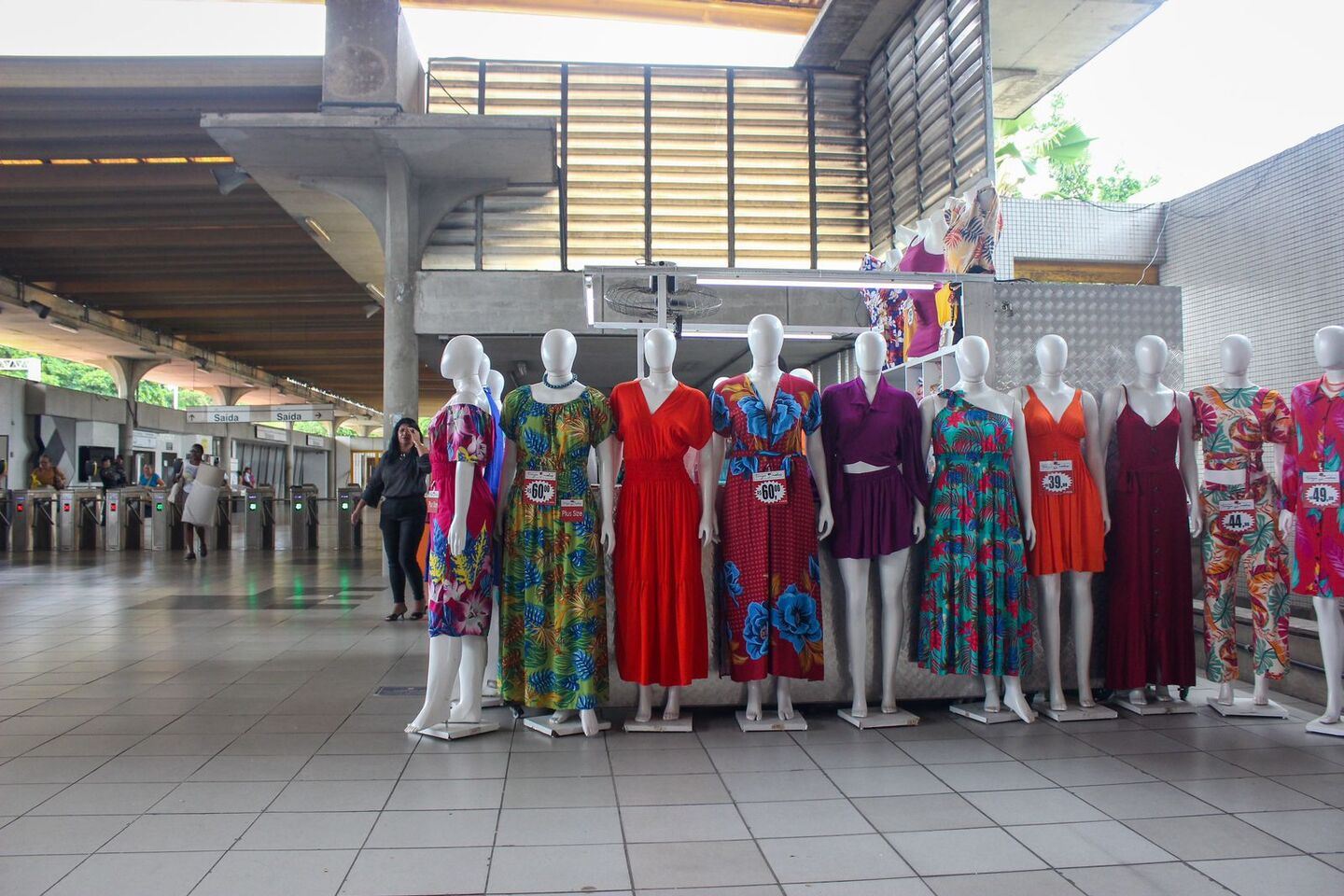 Tereza Modas fica perto da entrada da Estação Central do Recife