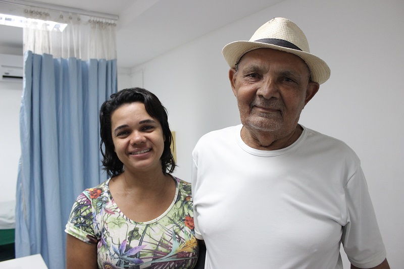 Micheli e Manoel Vieira, no HUOC