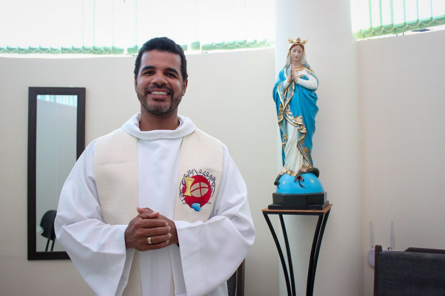 Padre Emerson Borges é reitor do Santuário de Nossa Senhora da Conceição