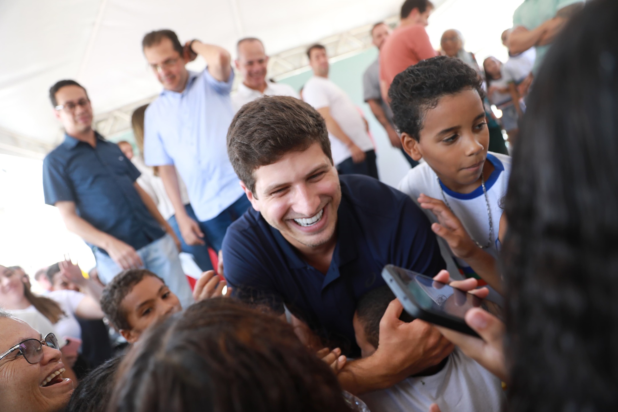 Prefeito João Campos na entrega da Praça da Primeira Infância Maria Sampaio