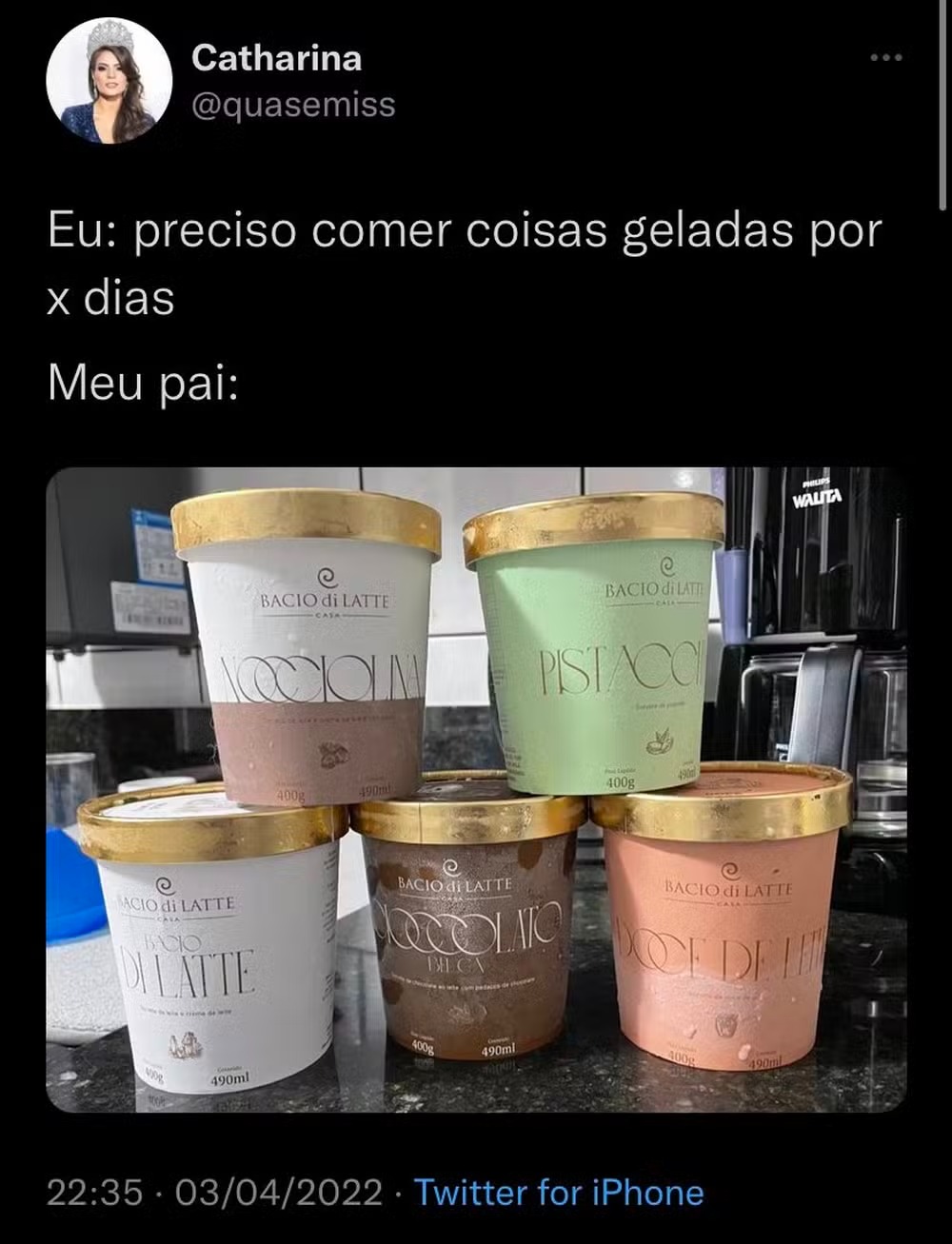 Postagem sobre Baccio de Latte viralizou em 2022