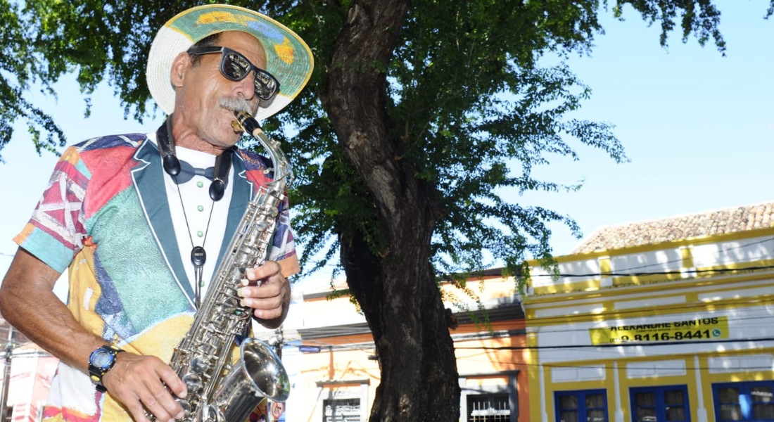 Italiano no clima do carnaval de Olinda