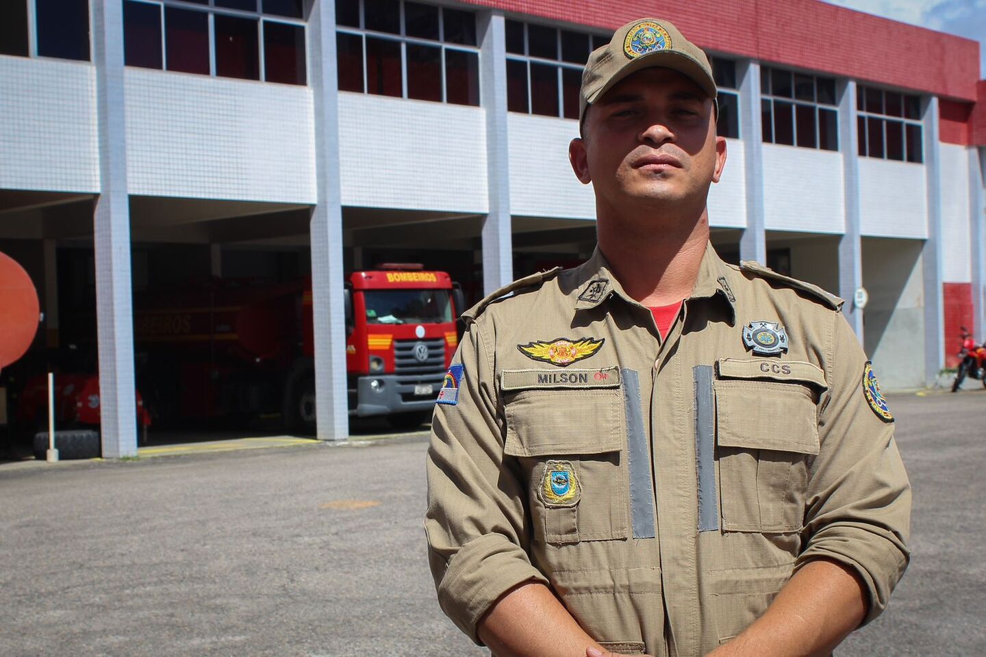 Tenente Milson José, Chefe da Sessão de Imprensa e Jornalismo do Corpo de Bombeiros