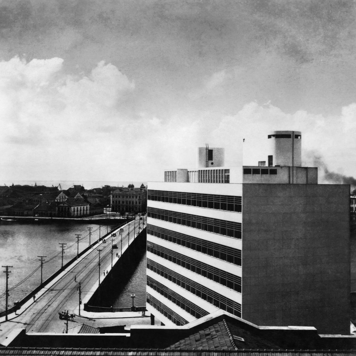 Vista do Palácio da Fazenda, década de 1940. 