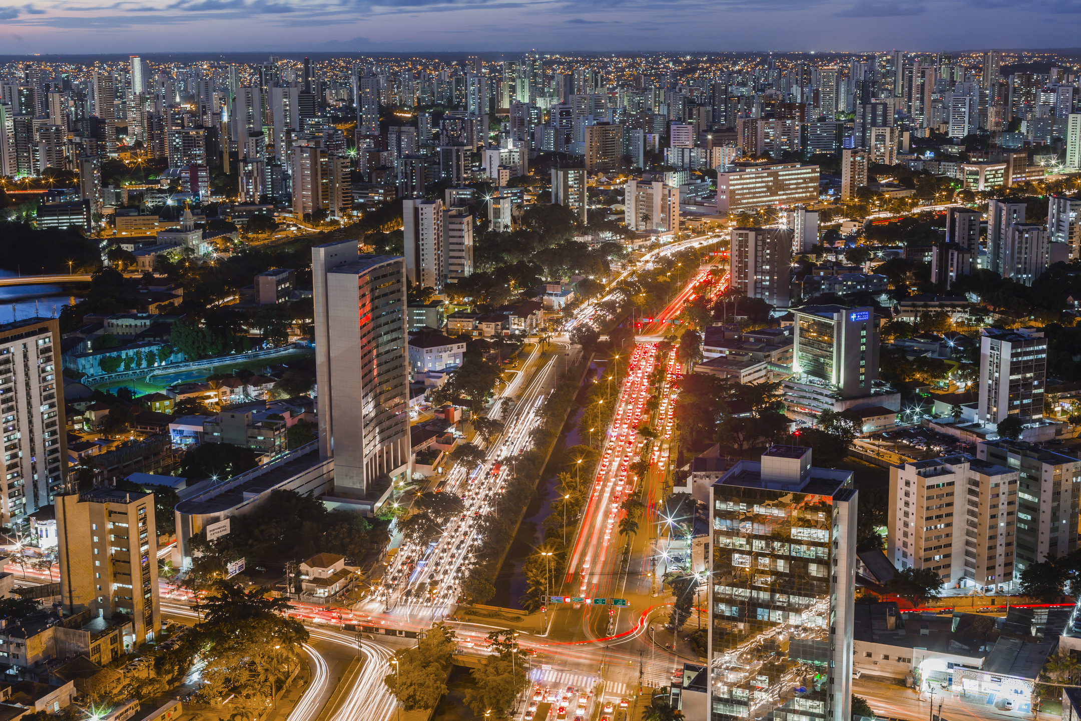 Vista aérea do Recife. 