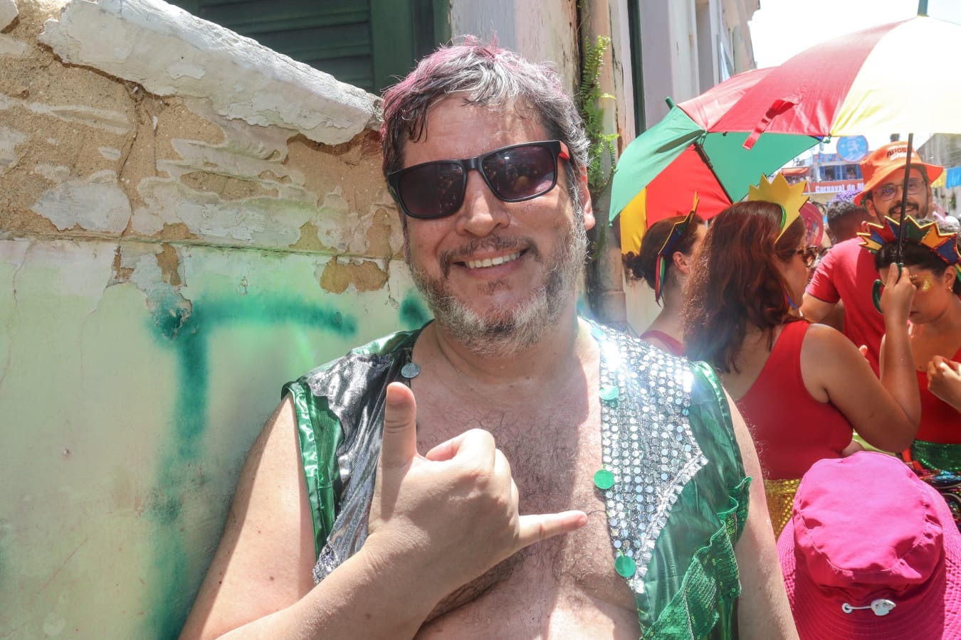 Gilson Antunes curte carnaval em Olinda 