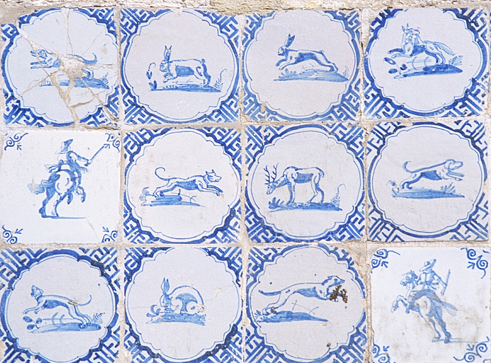 Azulejos holandeses situados no Convento de Santo Antônio do Recife. 