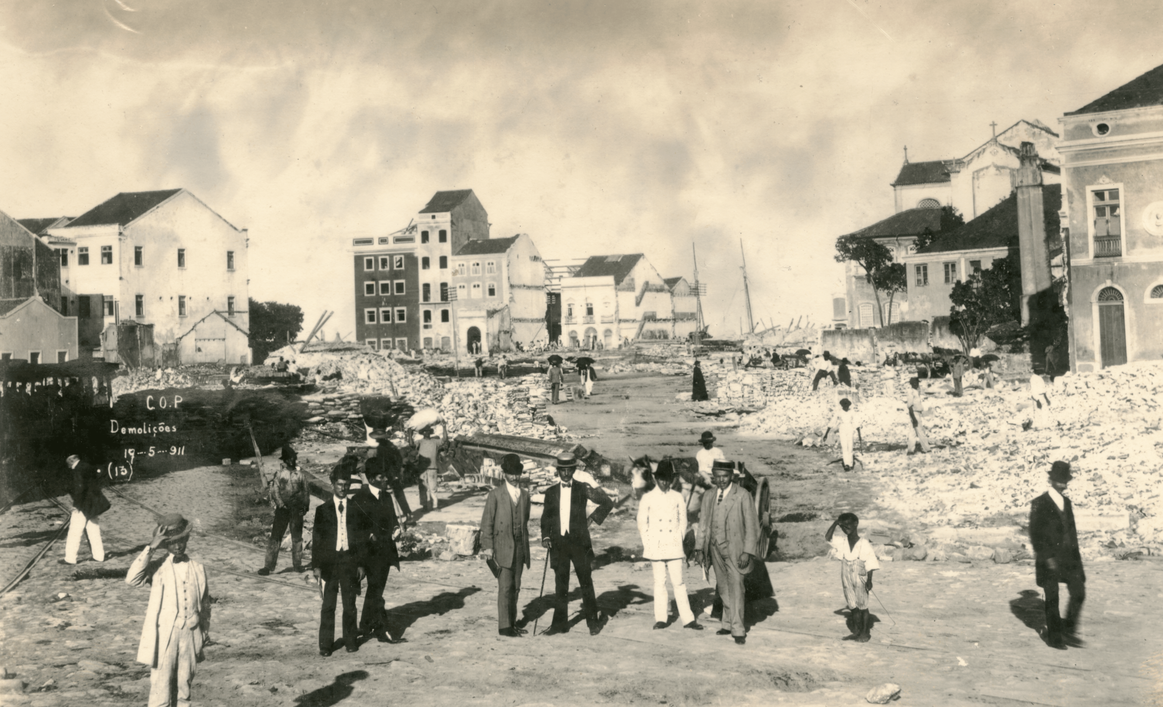 Demolições do Bairro do Recife, 1911. 