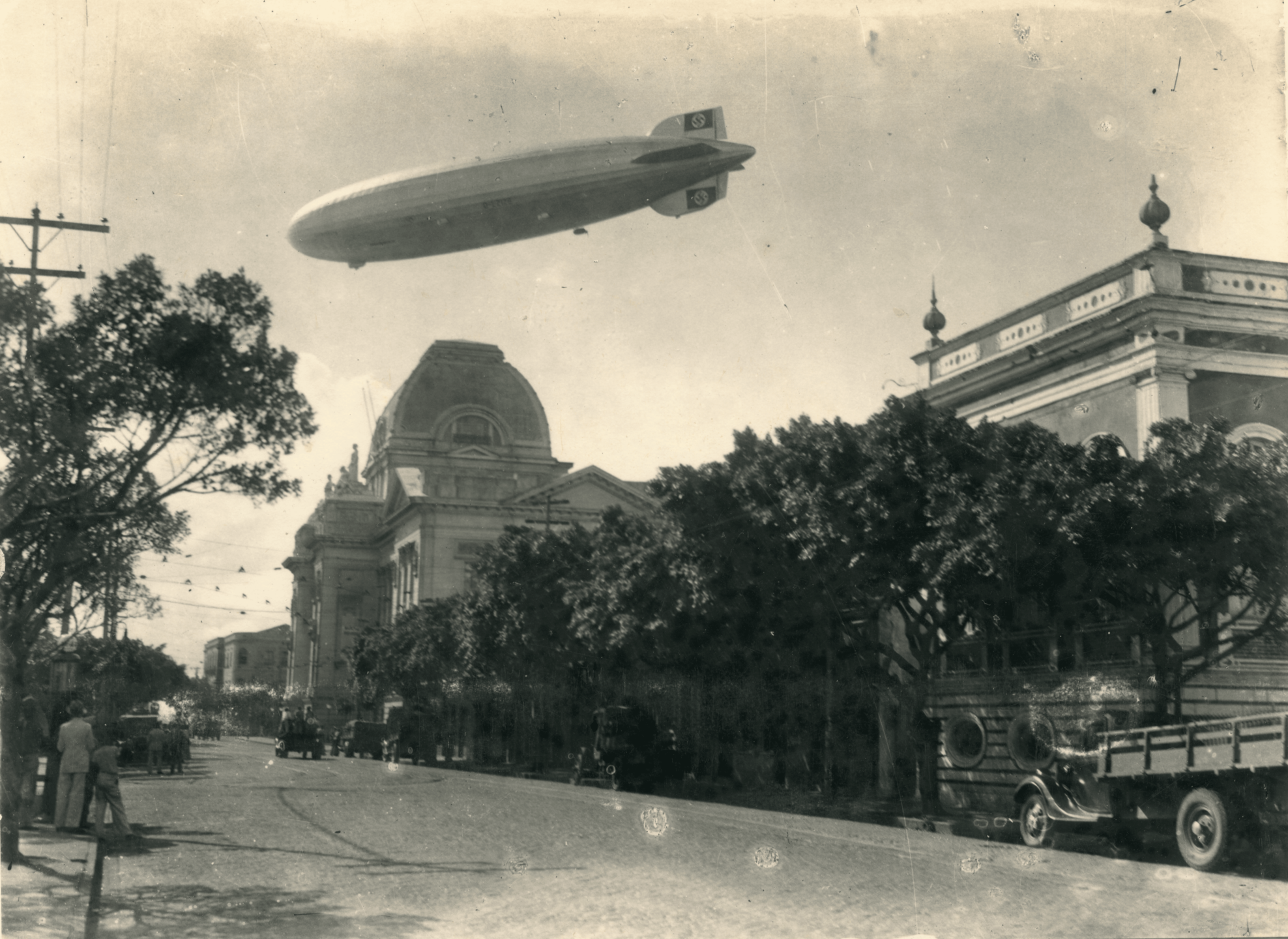 Zeppelin no Recife, década de 1930. 