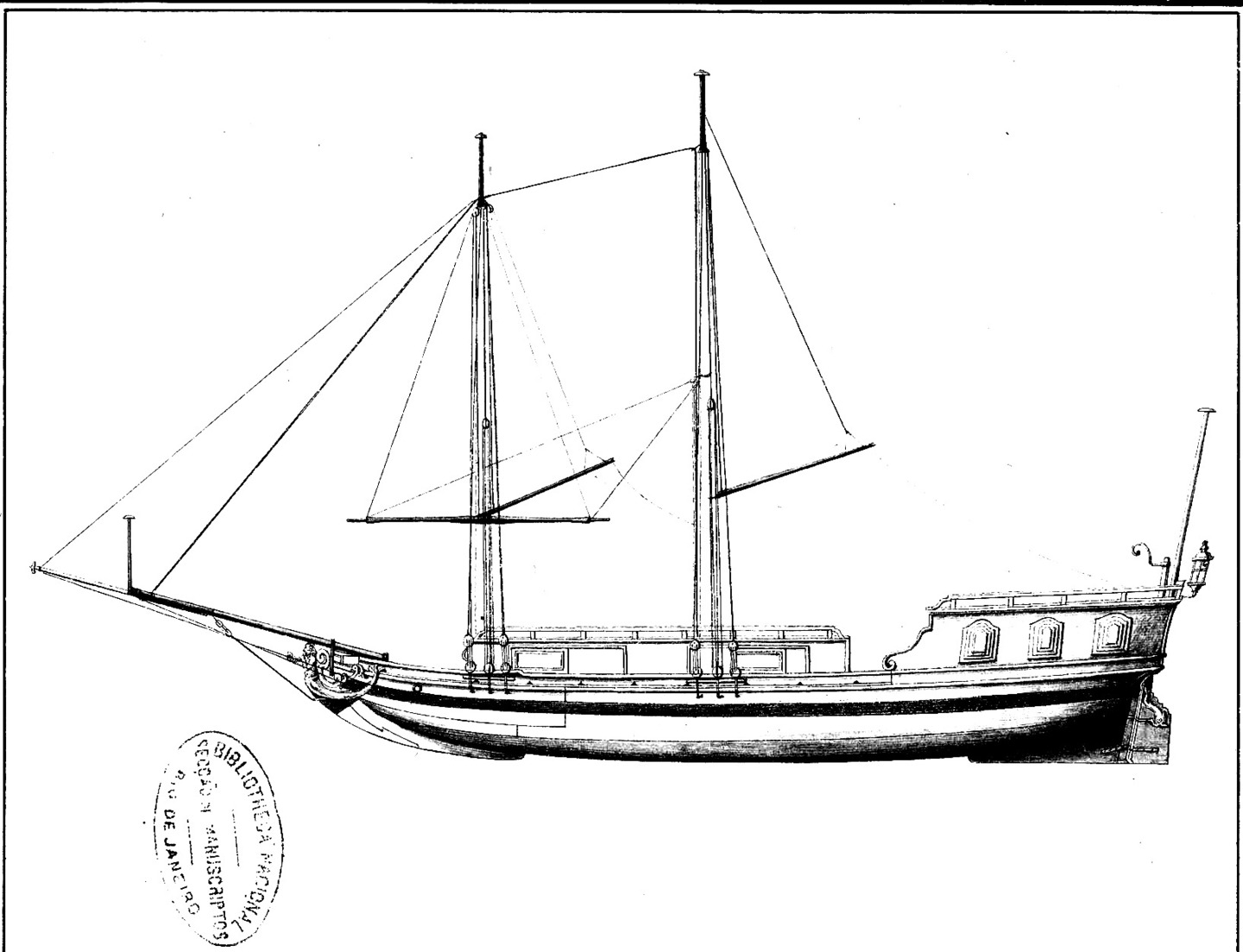 Embarcação comum nas expedições ao longo dos séculos XVII e XVIII.  