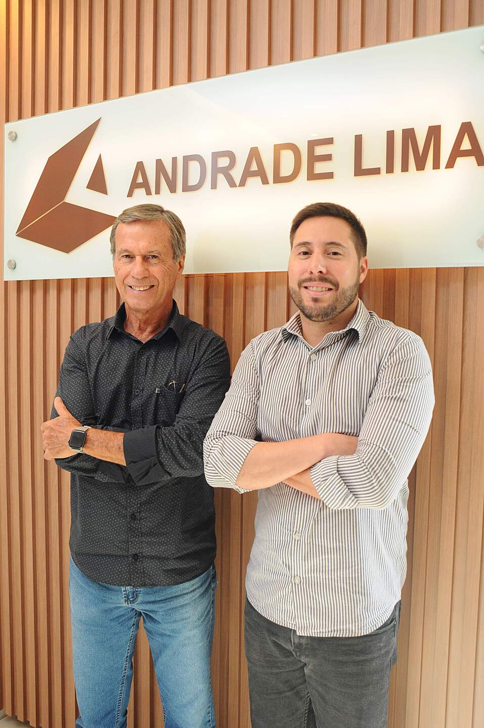 Paulo Andrade Lima (esq.) e Paulo Andrade Lima Filho, sócios da Construtora Andrade Lima, empresa de tradição familiar