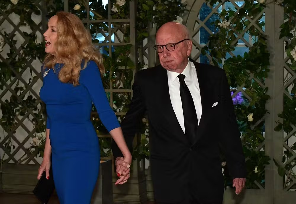 Jerry Hall e Rupert Murdoch estavam casados desde 2016 